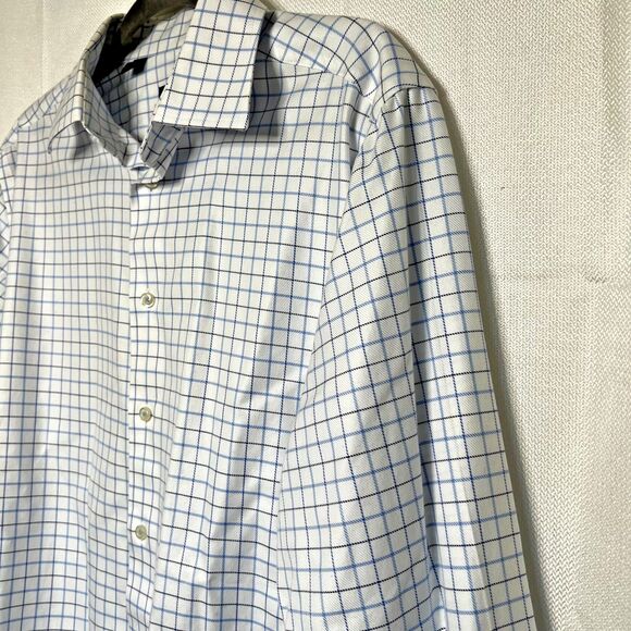 David Donahue Luxury Non-Iron Trim Fit Dress Shirt 100% Cotton - Picture 5 of 10